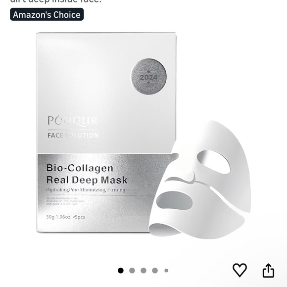 Pouqur Bio-collagen mask and Fazit rose gold speckles - Picture 2 of 4